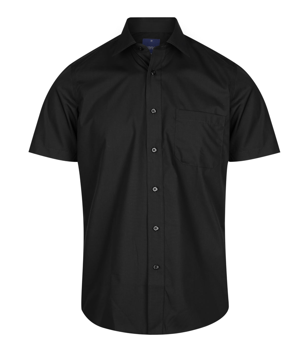 Mens Poplin Shirt Short Slv