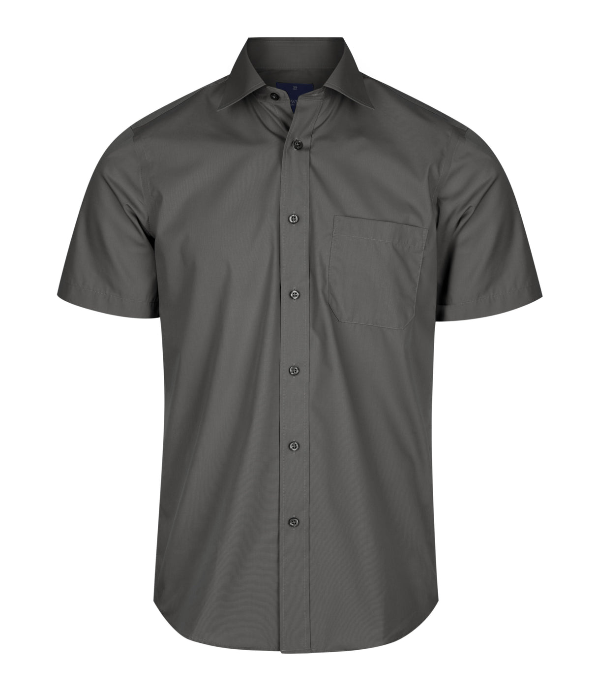 Mens Poplin Shirt Short Slv
