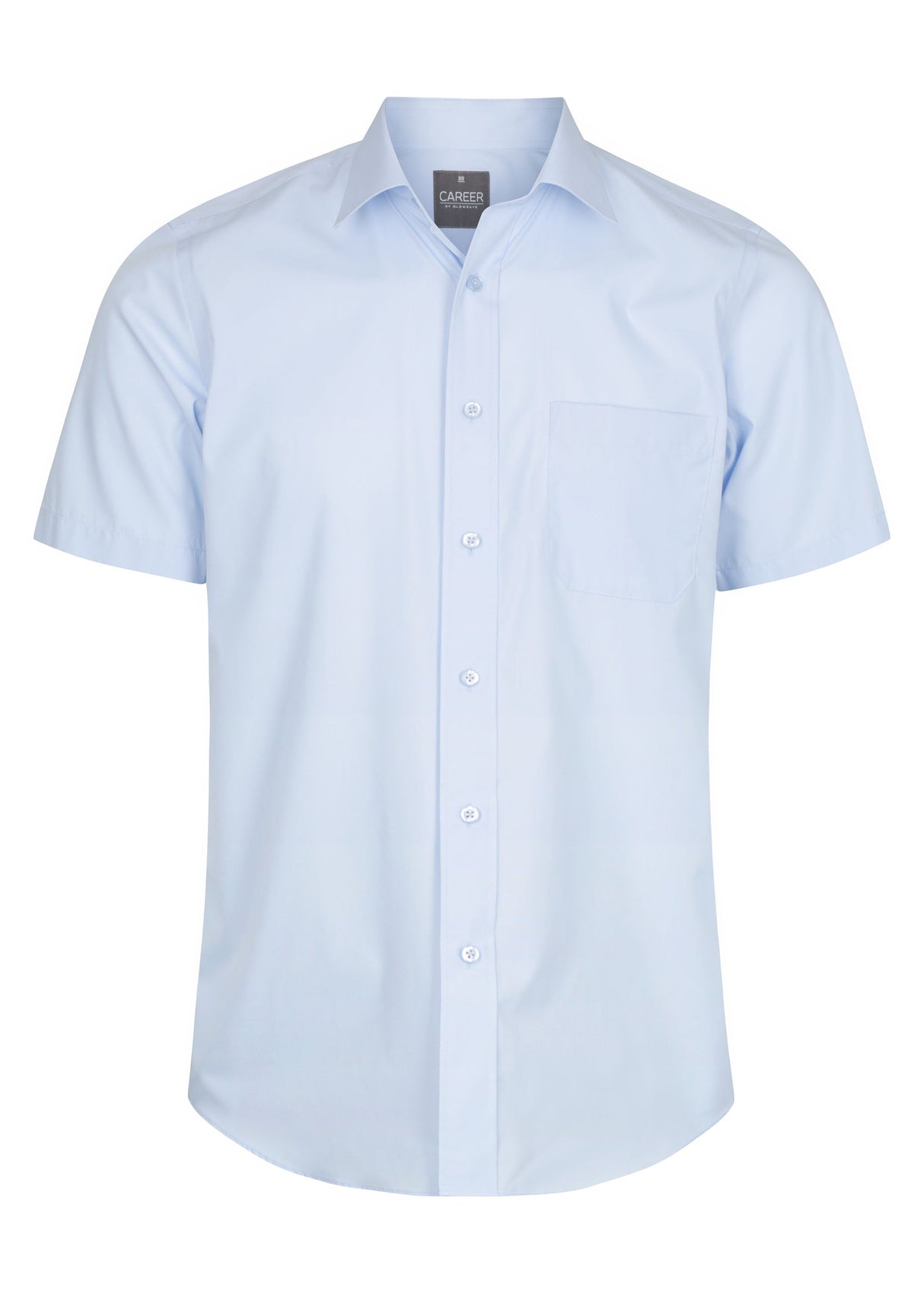Mens Poplin Shirt Short Slv