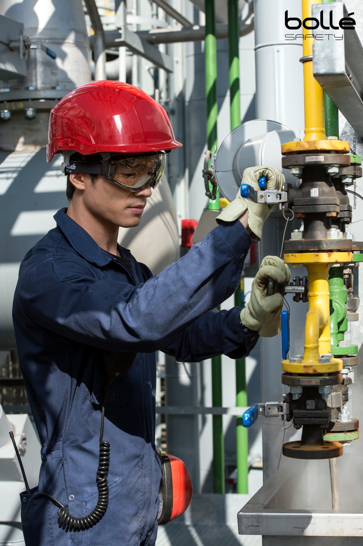 PILOT 2 PP/TPR Frame PLATINUM AS/AF Copper Lens - Indirect Vented