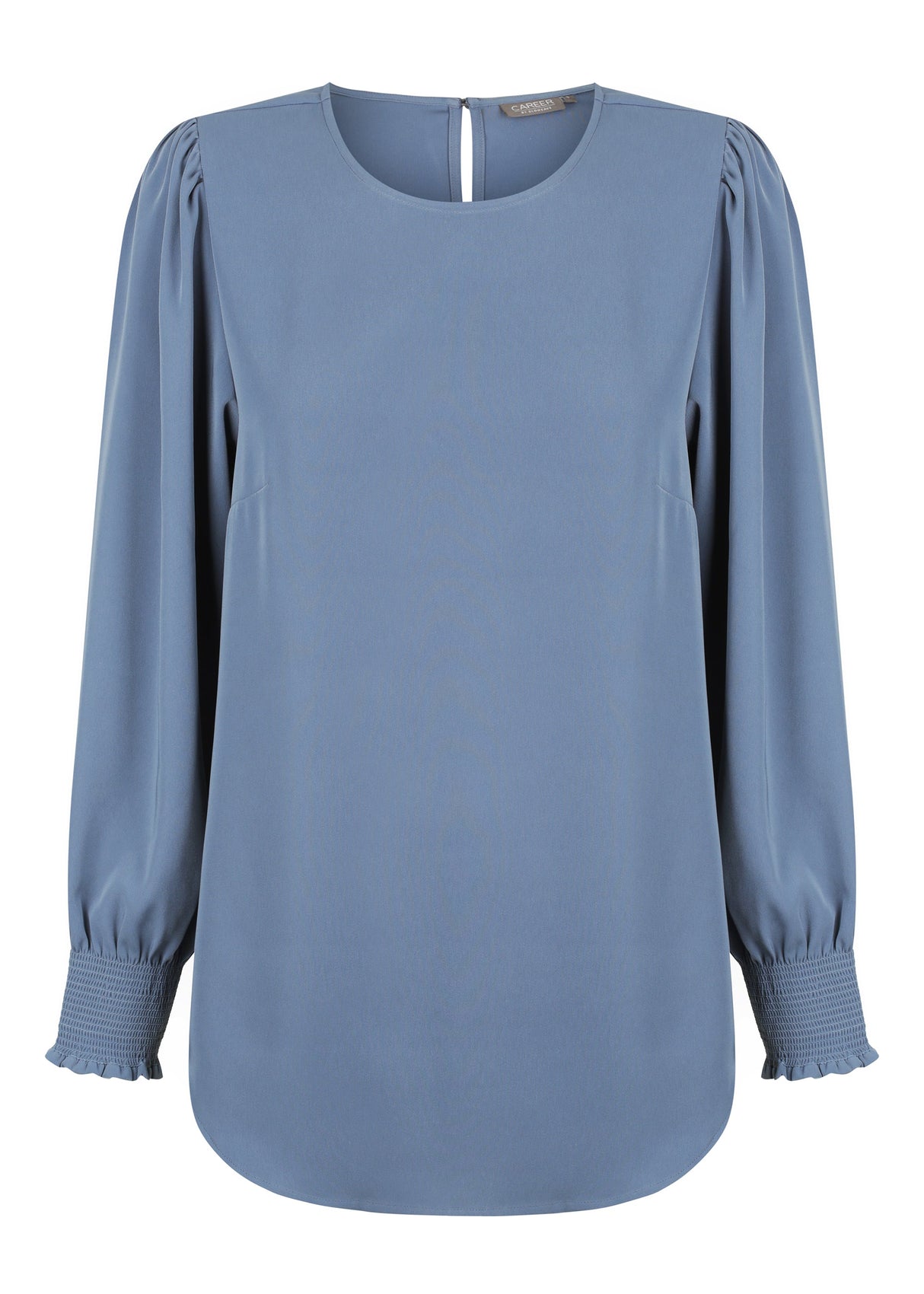 Luxe Twill Shirred Cuff Top