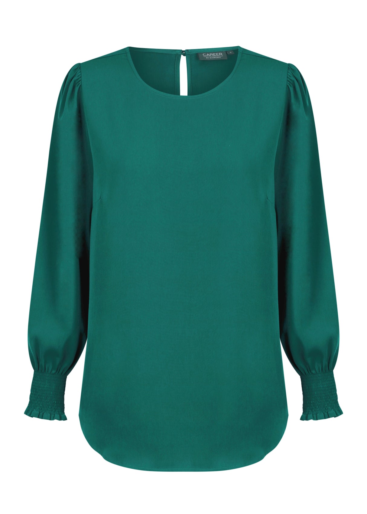 Luxe Twill Shirred Cuff Top