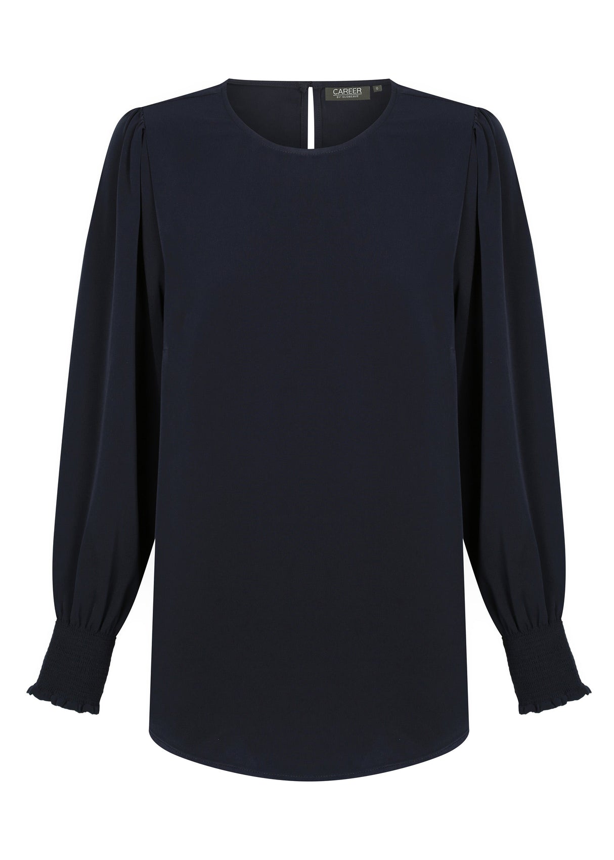 Luxe Twill Shirred Cuff Top