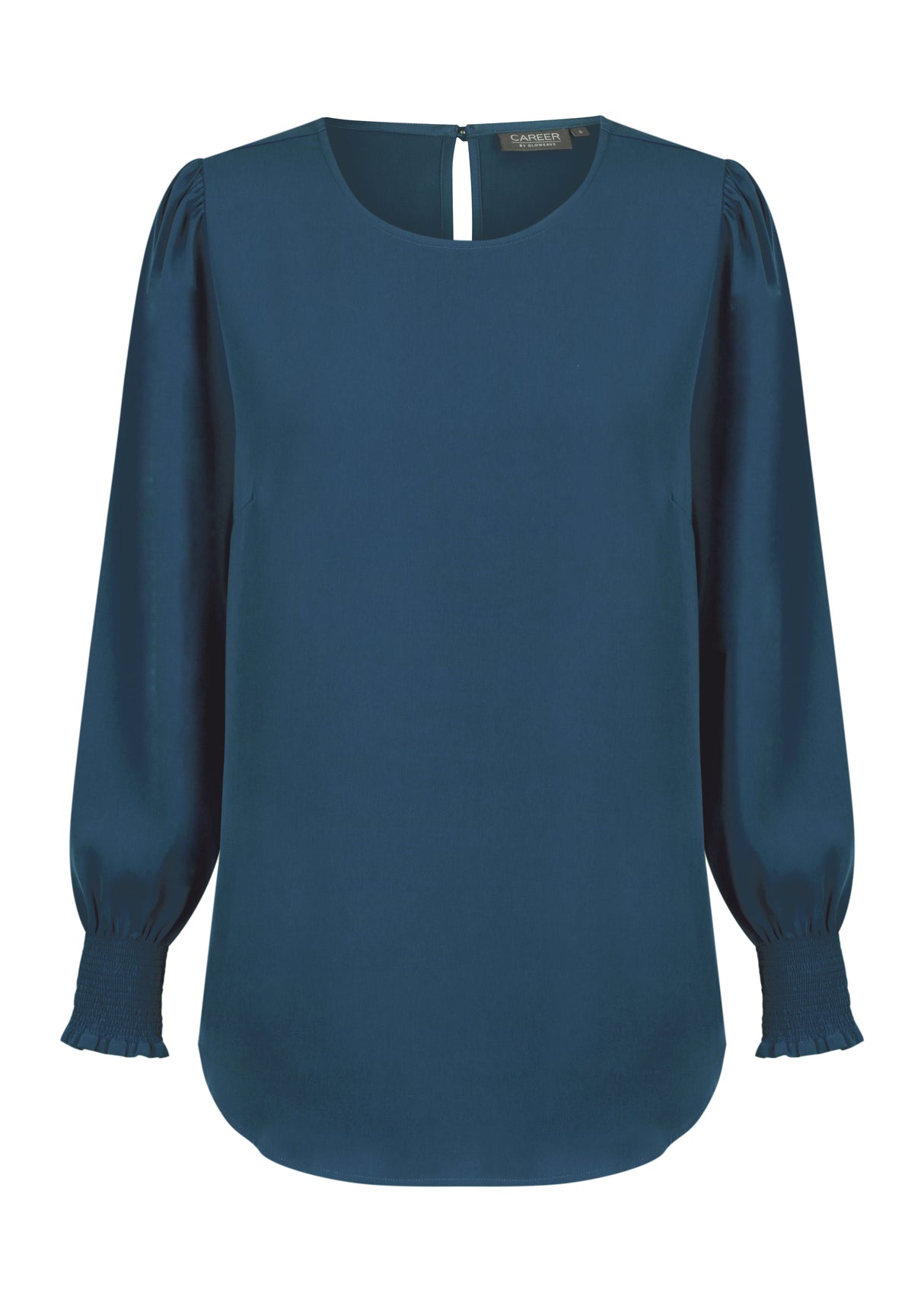 Luxe Twill Shirred Cuff Top