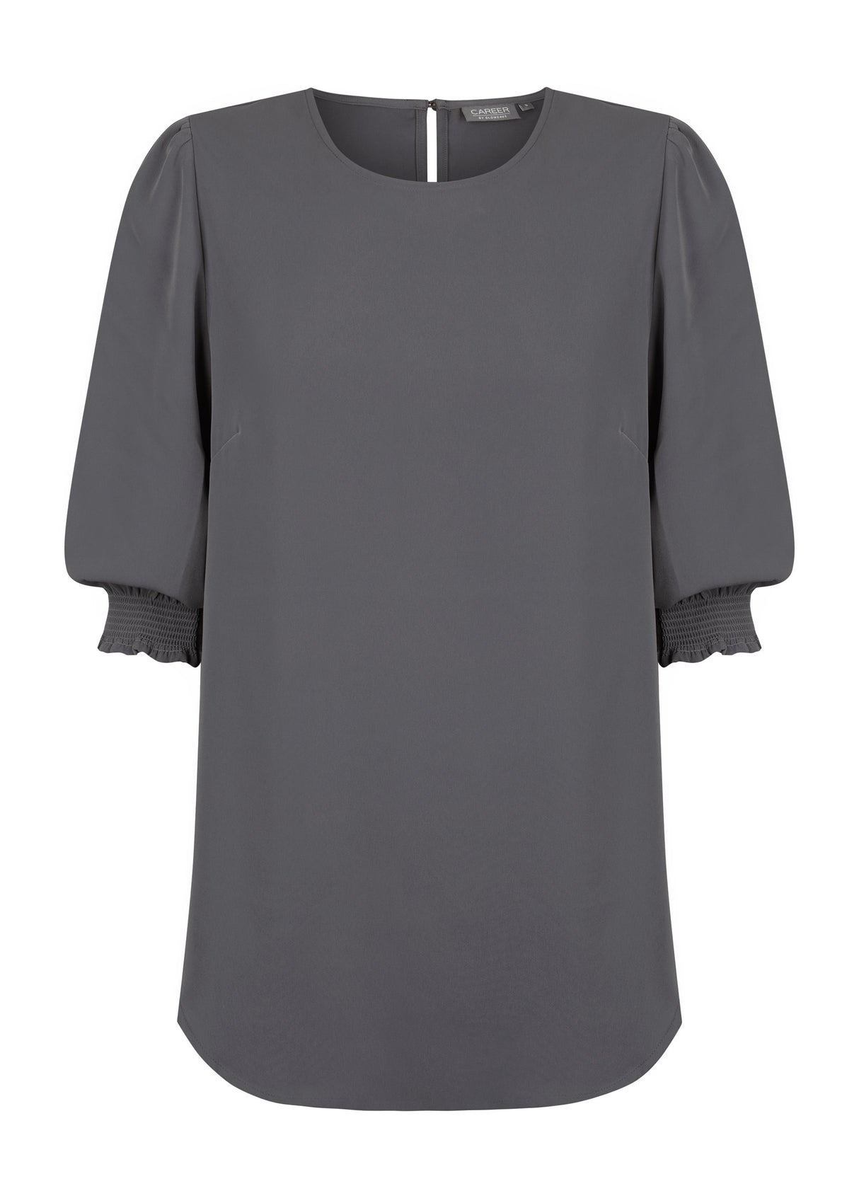 Luxe Twill Shirred Cuff Top