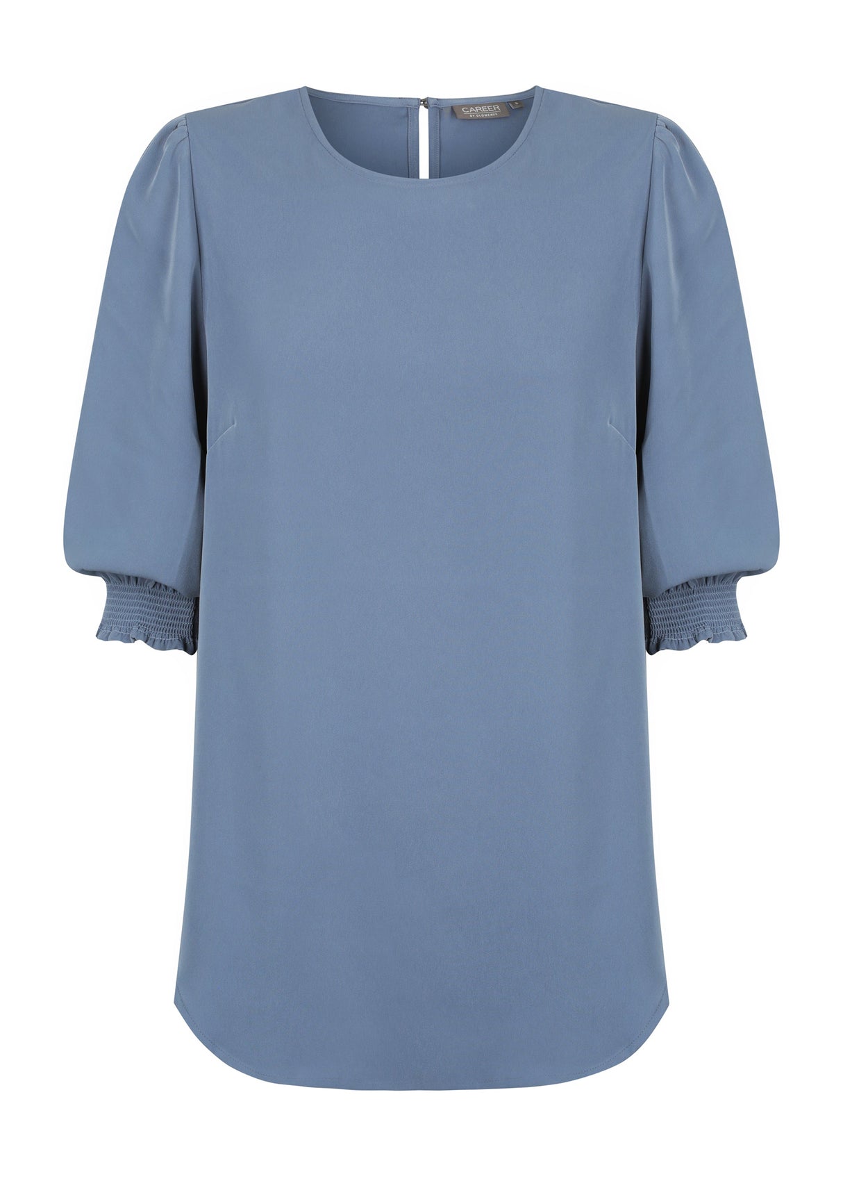 Luxe Twill Shirred Cuff Top