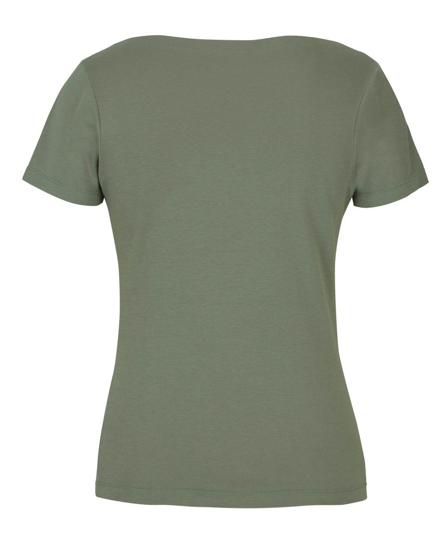 C of C Ladies S/S Boat Neck Tee