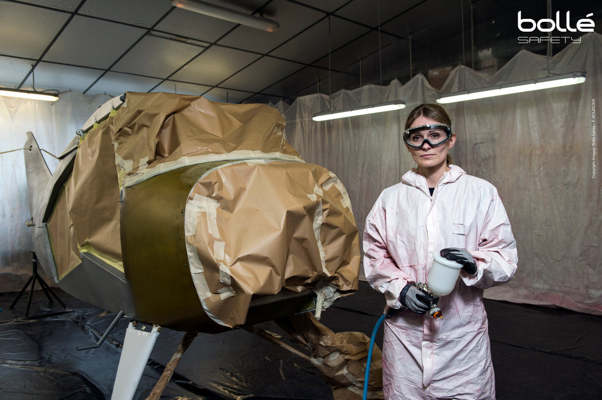 PILOT 2 PP/TPR Frame PLATINUM AS/AF Clear Lens - Indirect Vented