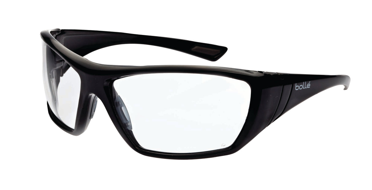 HUSTLER Gloss Black Frame AS/AF Clear Lens