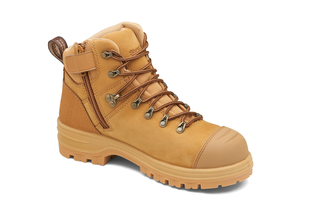 Wheat Water-Resistant Nubuck Safety Boot