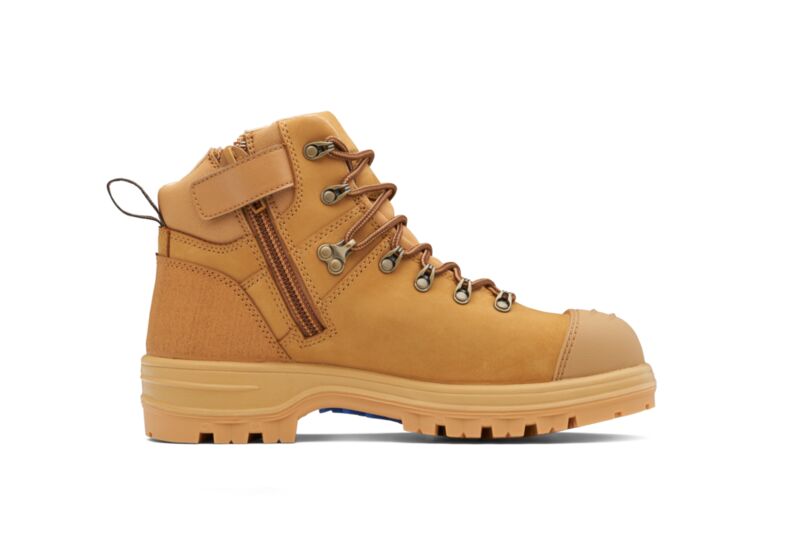 Wheat Water-Resistant Nubuck Safety Boot