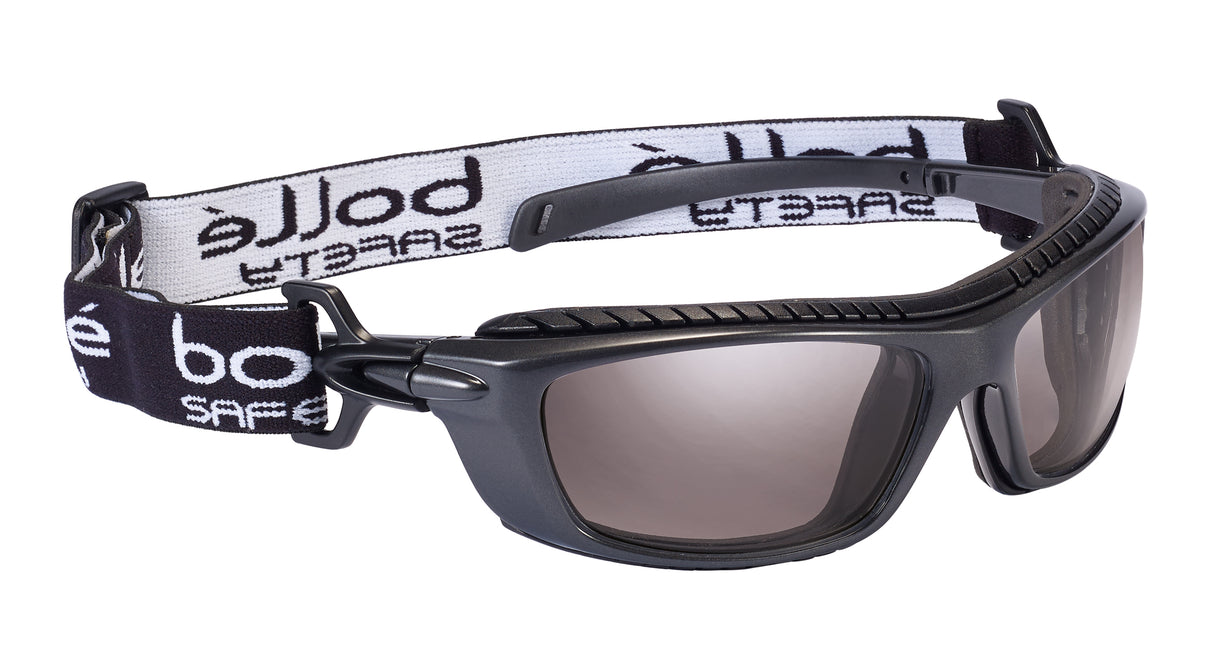 BAXTER Gunmetal Frame PLATINUM AS/AF Smoke Lens - EVA Foam & Strap