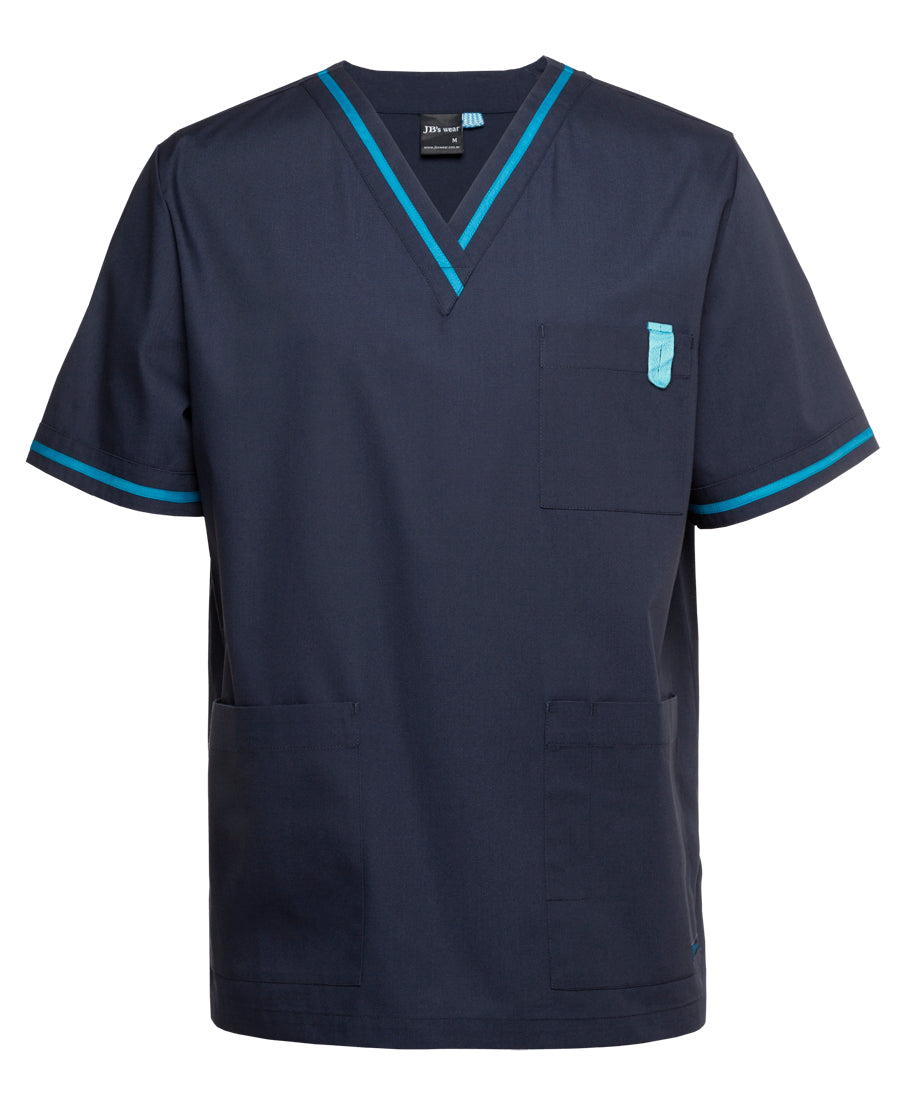 JB's Contrast Unisex Scrubs Top