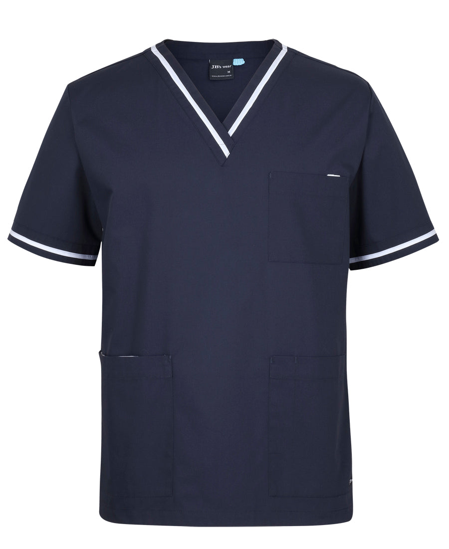 JB's Contrast Unisex Scrubs Top
