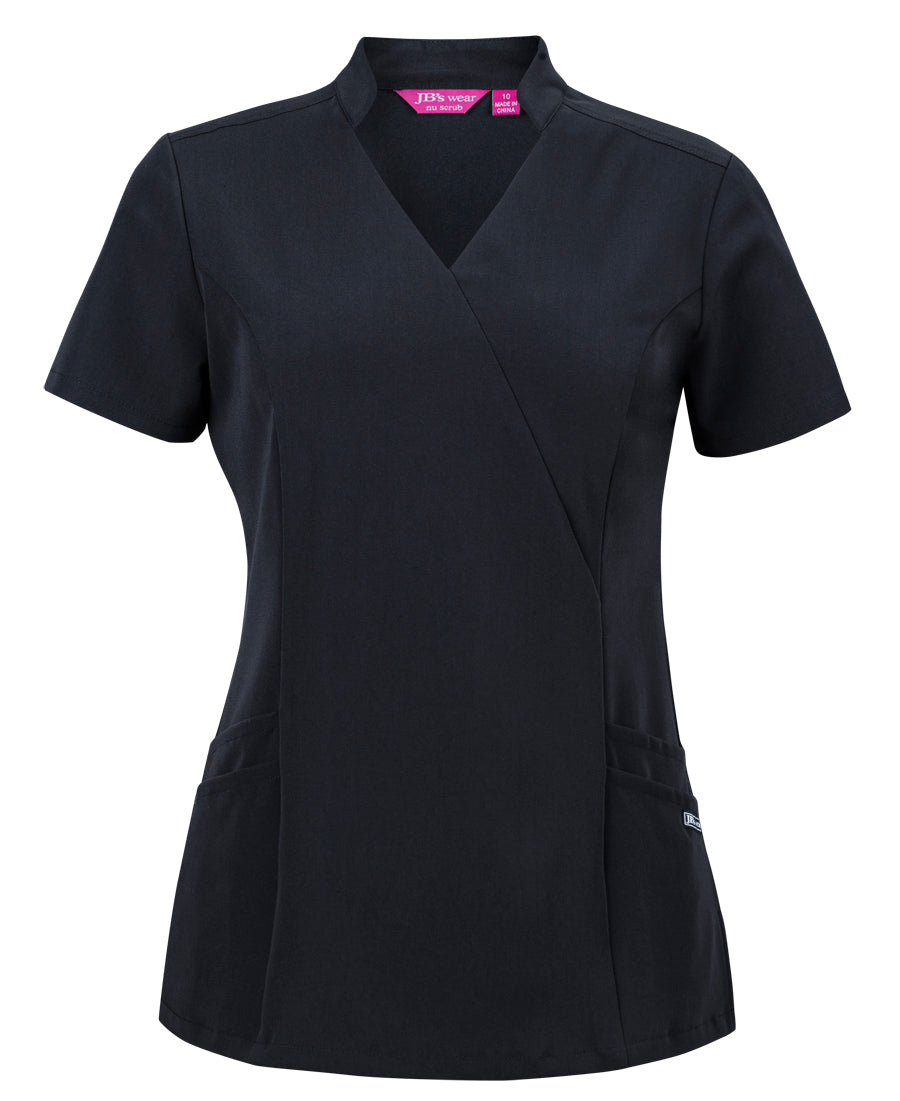 JB's Ladies Nu Mandarin Collar Scrub Top