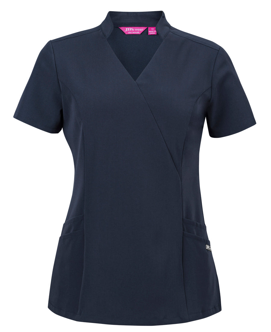 JB's Ladies Nu Mandarin Collar Scrub Top