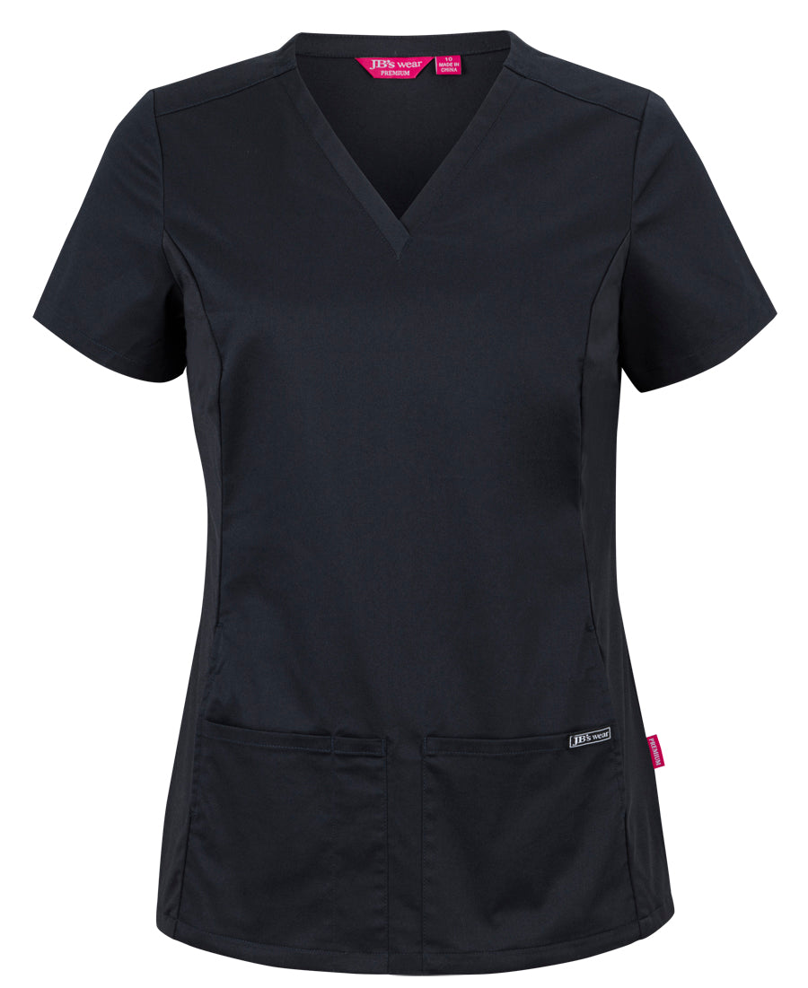 JB's Ladies Premium Stretch Panel Scrub Top