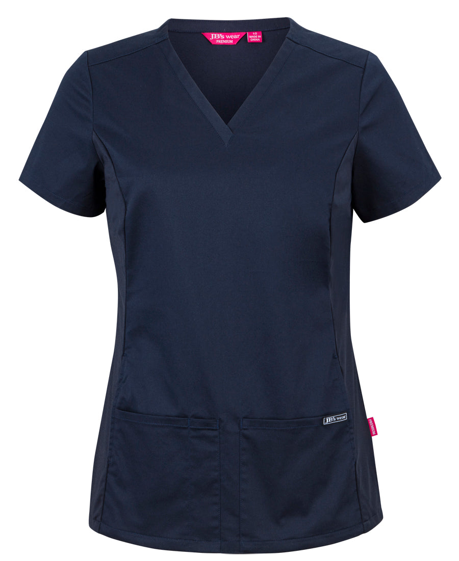 JB's Ladies Premium Stretch Panel Scrub Top