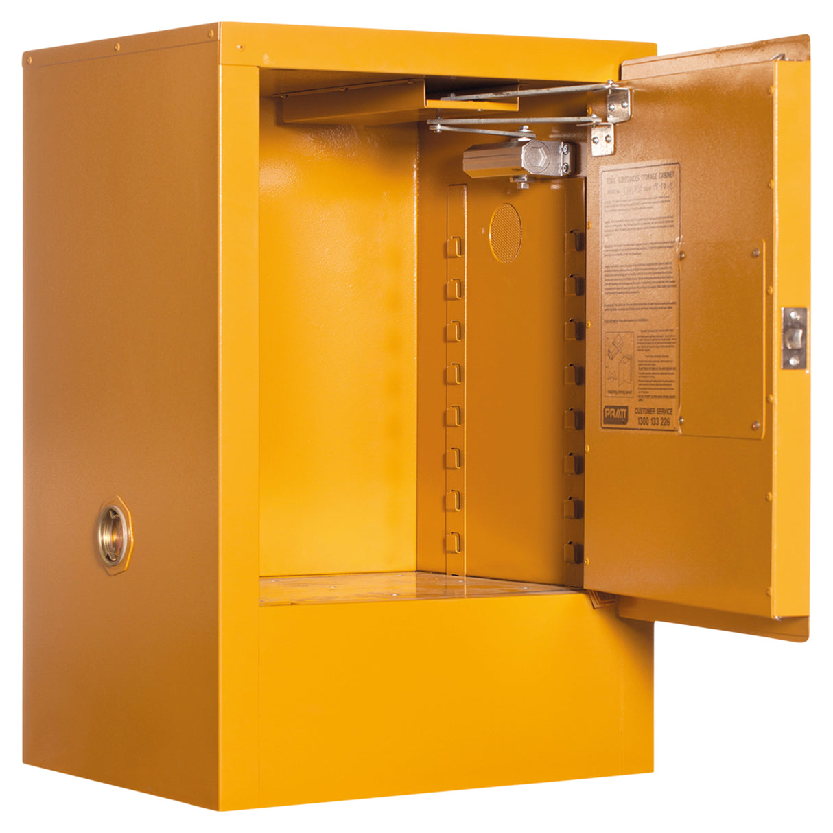 Toxic Substance Storage Cabinet: 30L - 1 Door - 1 Shelf