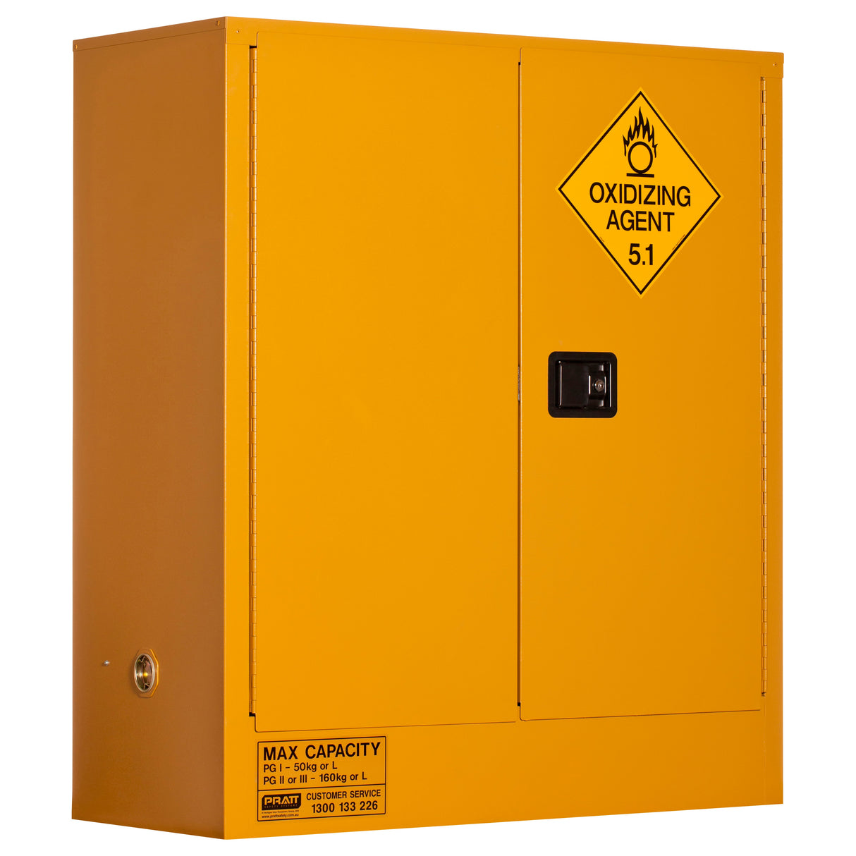 Oxidizing Agent Storage Cabinet: 160L - 2 Doors - 2 Shelves