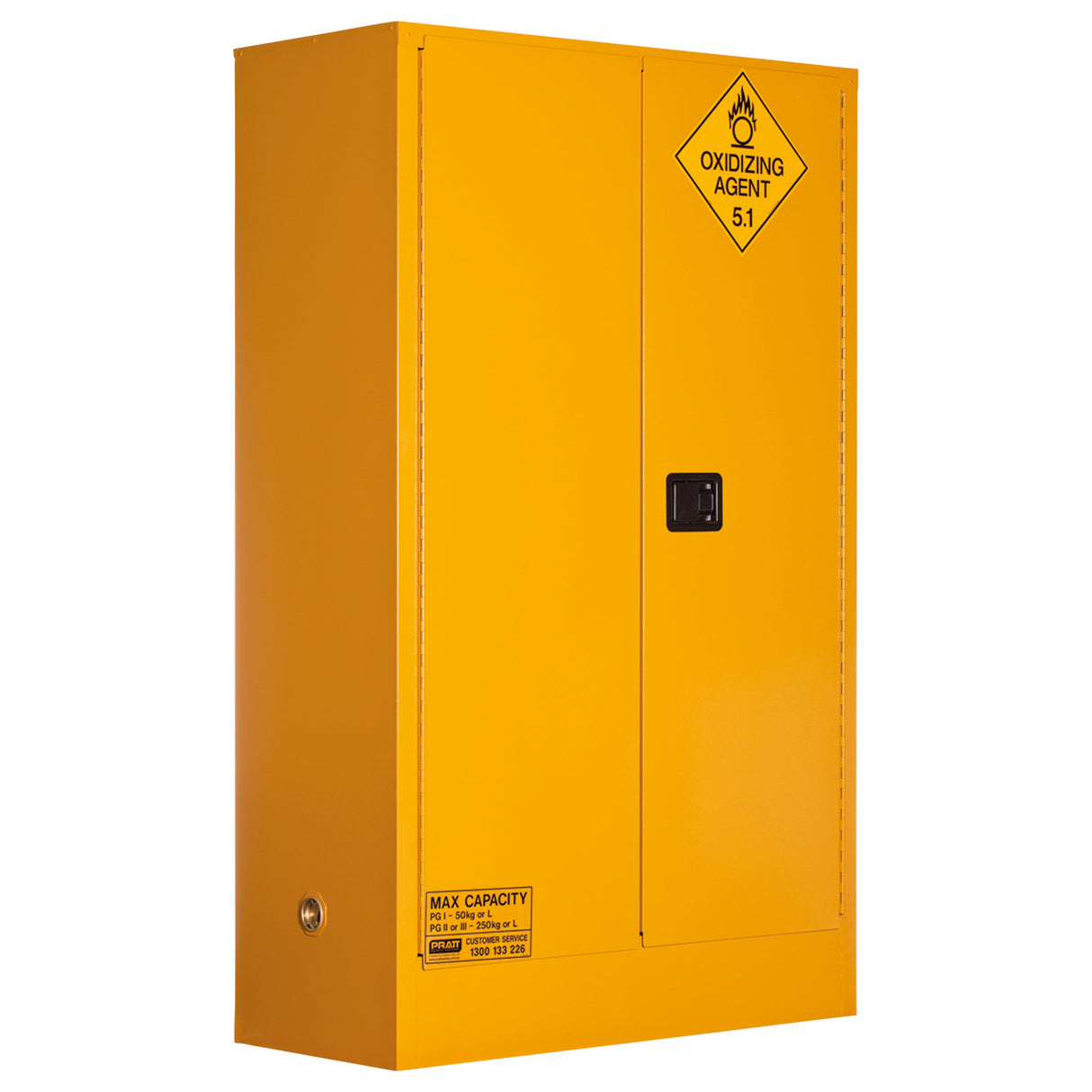 Oxidizing Agent Storage Cabinet: 250L - 2 Doors - 3 Shelves