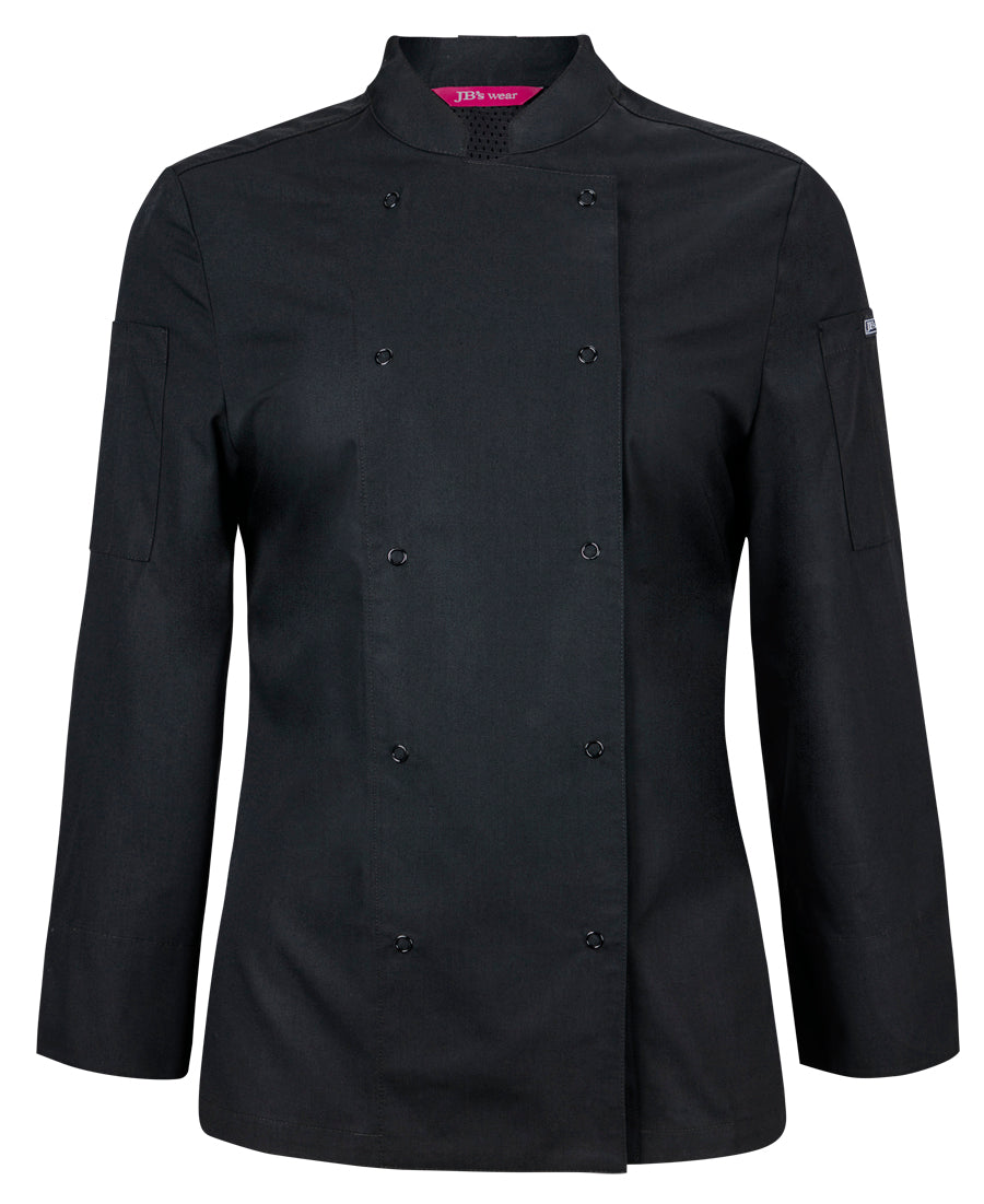 JB's Ladies L/S Snap Button Chefs Jacket