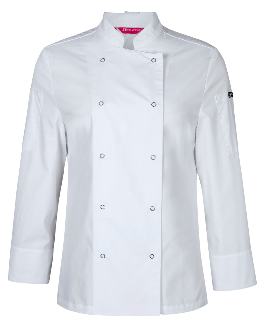 JB's Ladies L/S Snap Button Chefs Jacket