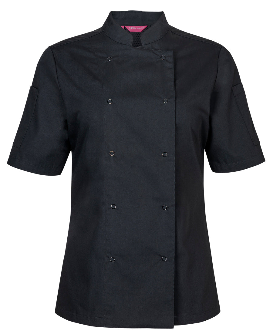 JB's Ladies S/S Snap Button Chefs Jacket