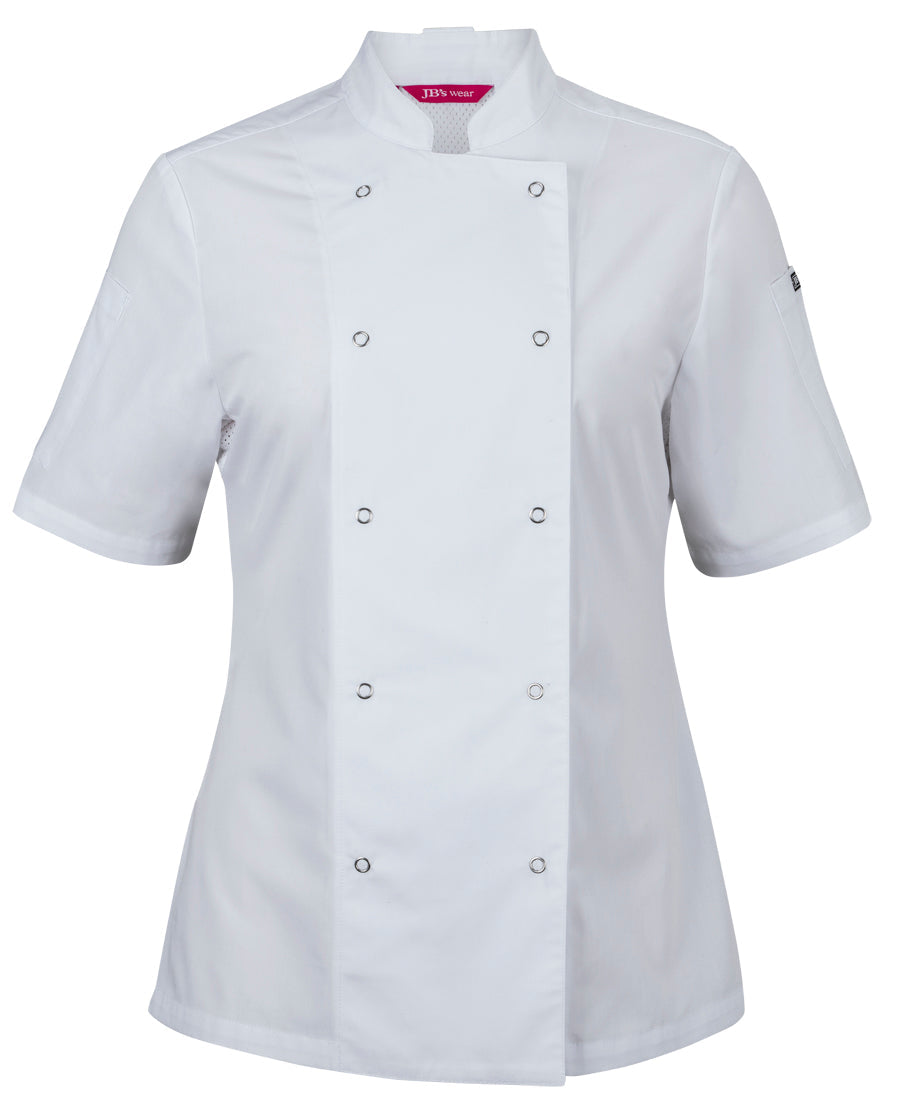 JB's Ladies S/S Snap Button Chefs Jacket