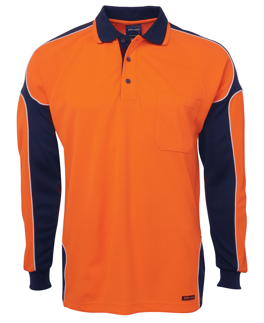 JB's Hi Vis 4602.1 L/S Arm Panel Polo