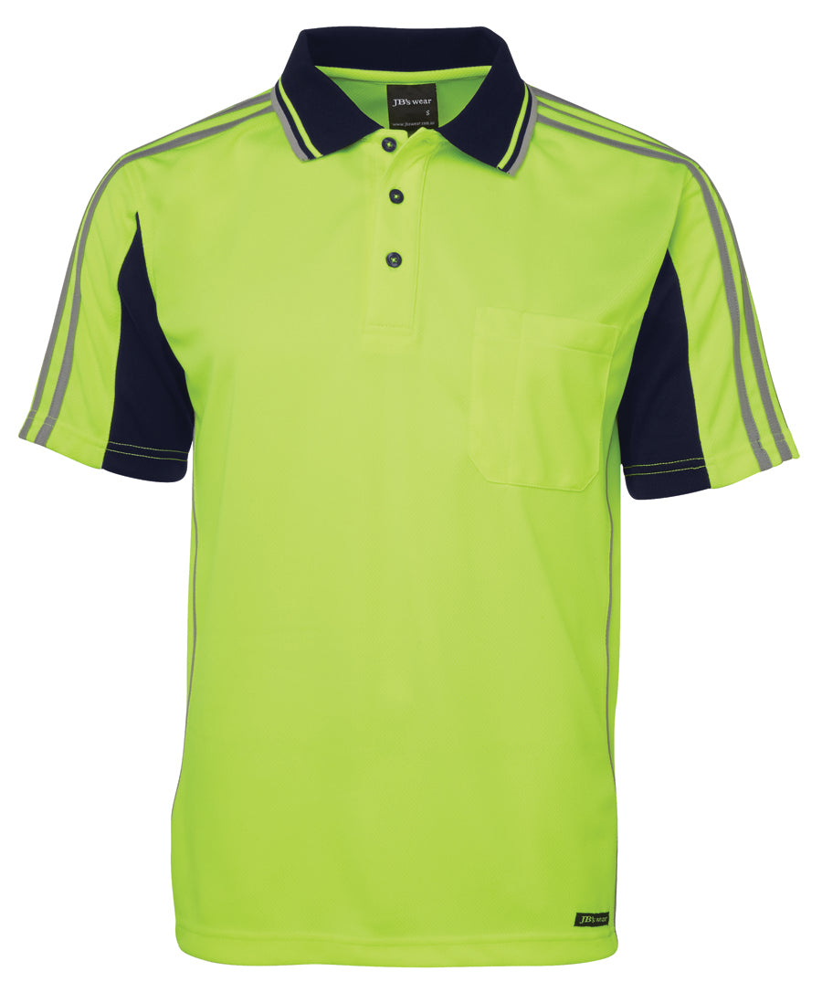 JB's Hi Vis 4602.1 S/S Arm Tape Polo