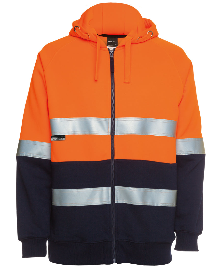 JB's Hi Vis Day & Night Full Zip Fleecy Hoodie