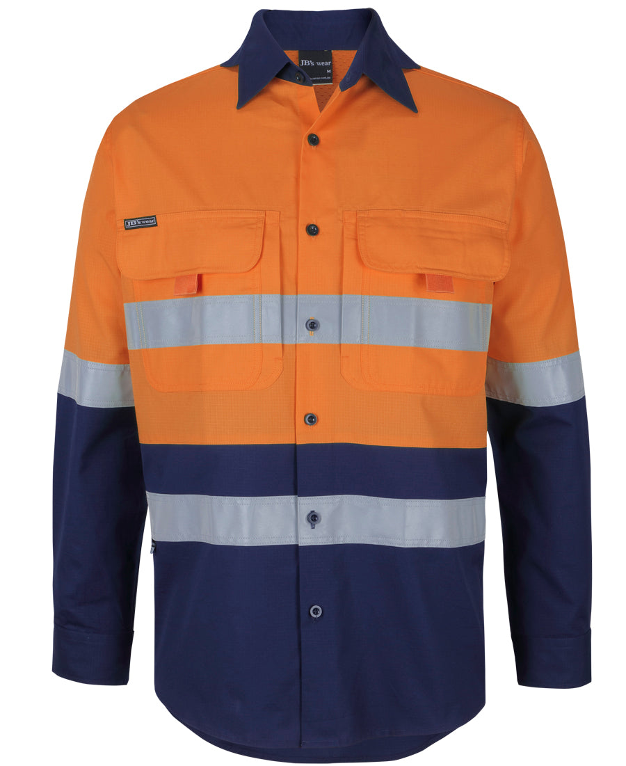 JB's Hi Vis Day & Night L/S Ripstop Fishing Shirt