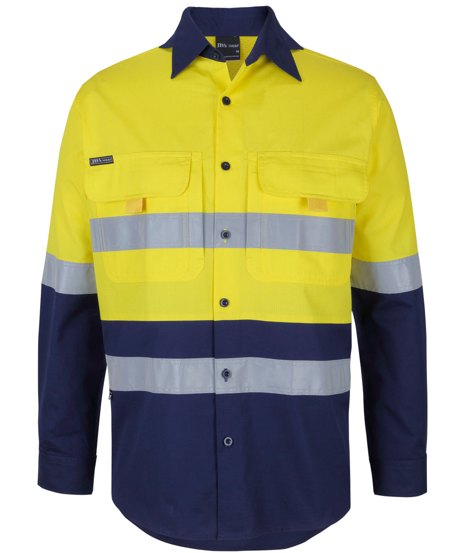 JB's Hi Vis Day & Night L/S Ripstop Fishing Shirt