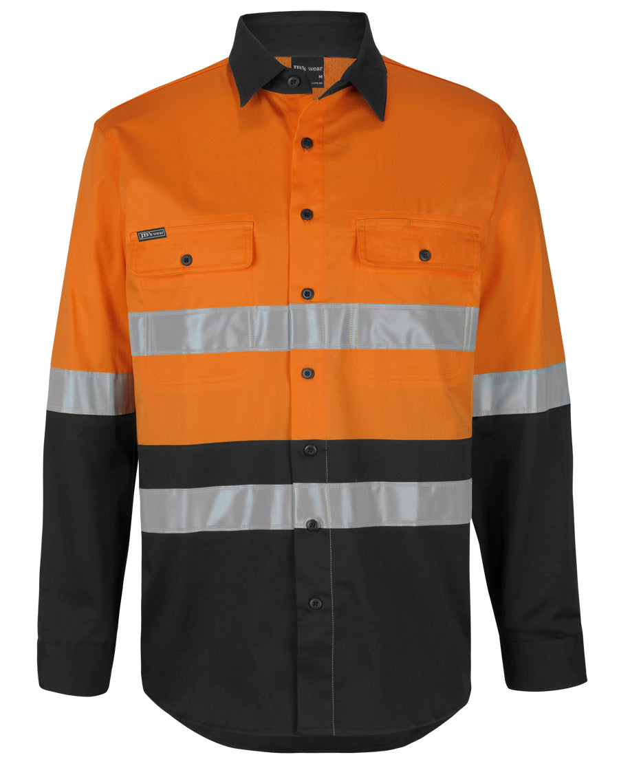 JB's Hi Vis Day & Night L/S Stretch W/Shirt With Tape