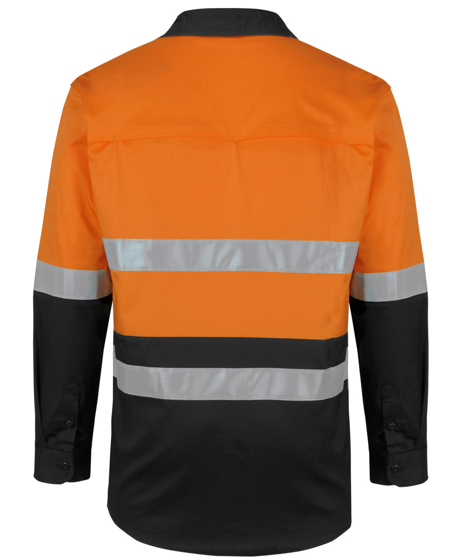 JB's Hi Vis Day & Night L/S Stretch W/Shirt With Tape