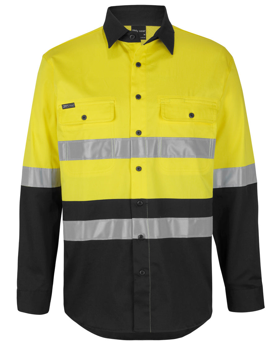 JB's Hi Vis Day & Night L/S Stretch W/Shirt With Tape