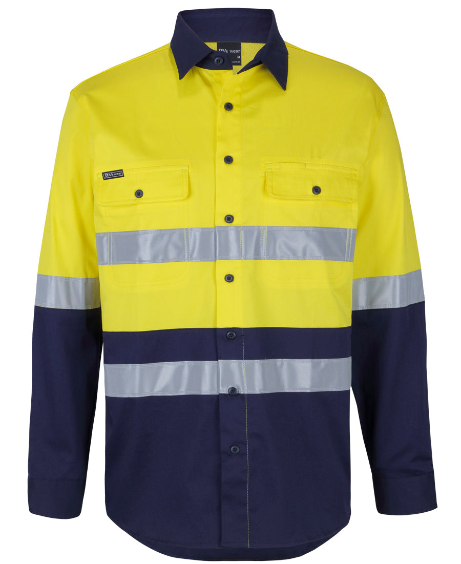 JB's Hi Vis Day & Night L/S Stretch W/Shirt With Tape