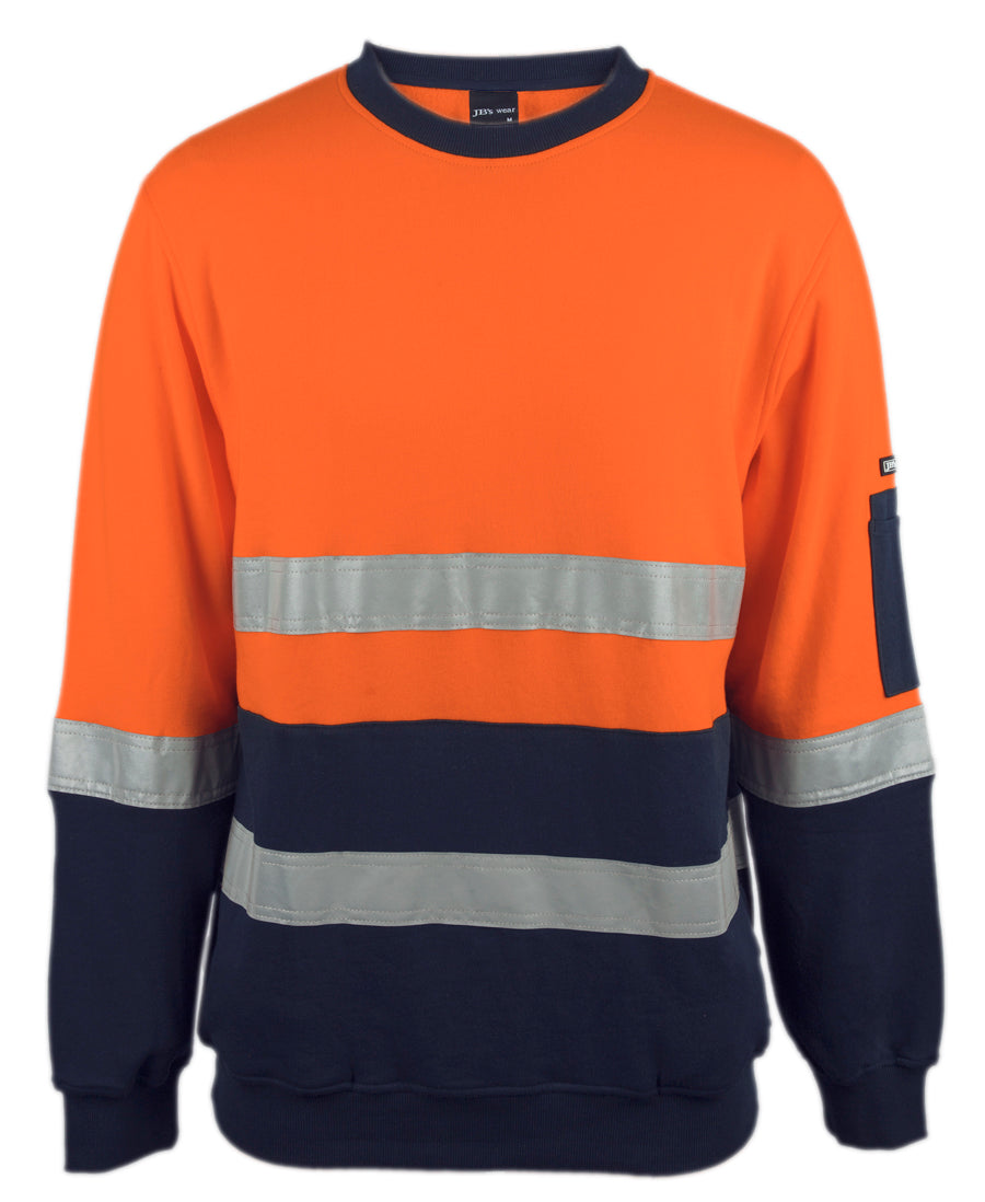 JB's Hi Vis 310 Day & Night Cotton Crew Neck Fleece