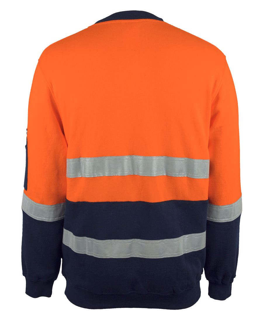 JB's Hi Vis 310 Day & Night Cotton Crew Neck Fleece
