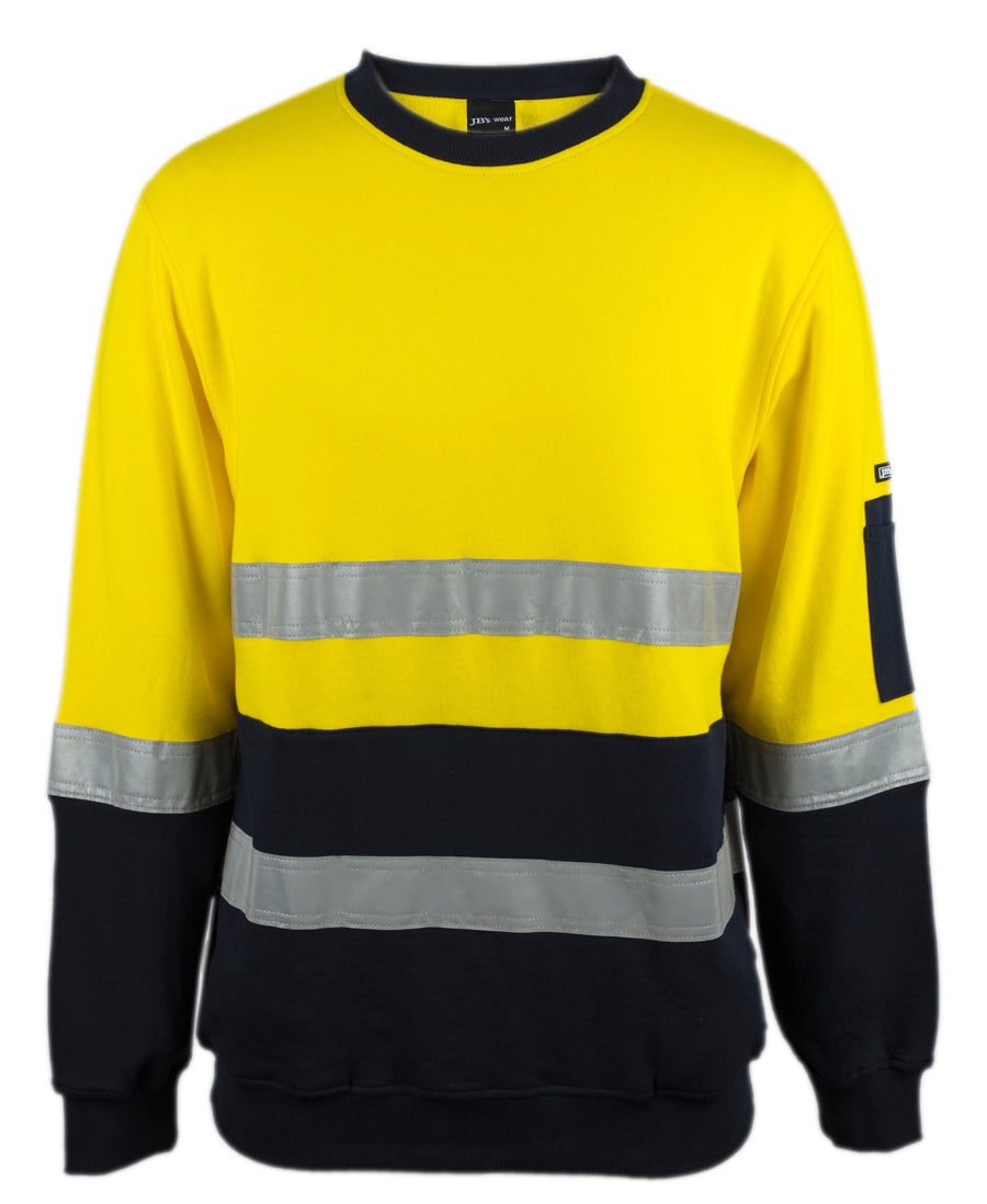 JB's Hi Vis 310 Day & Night Cotton Crew Neck Fleece