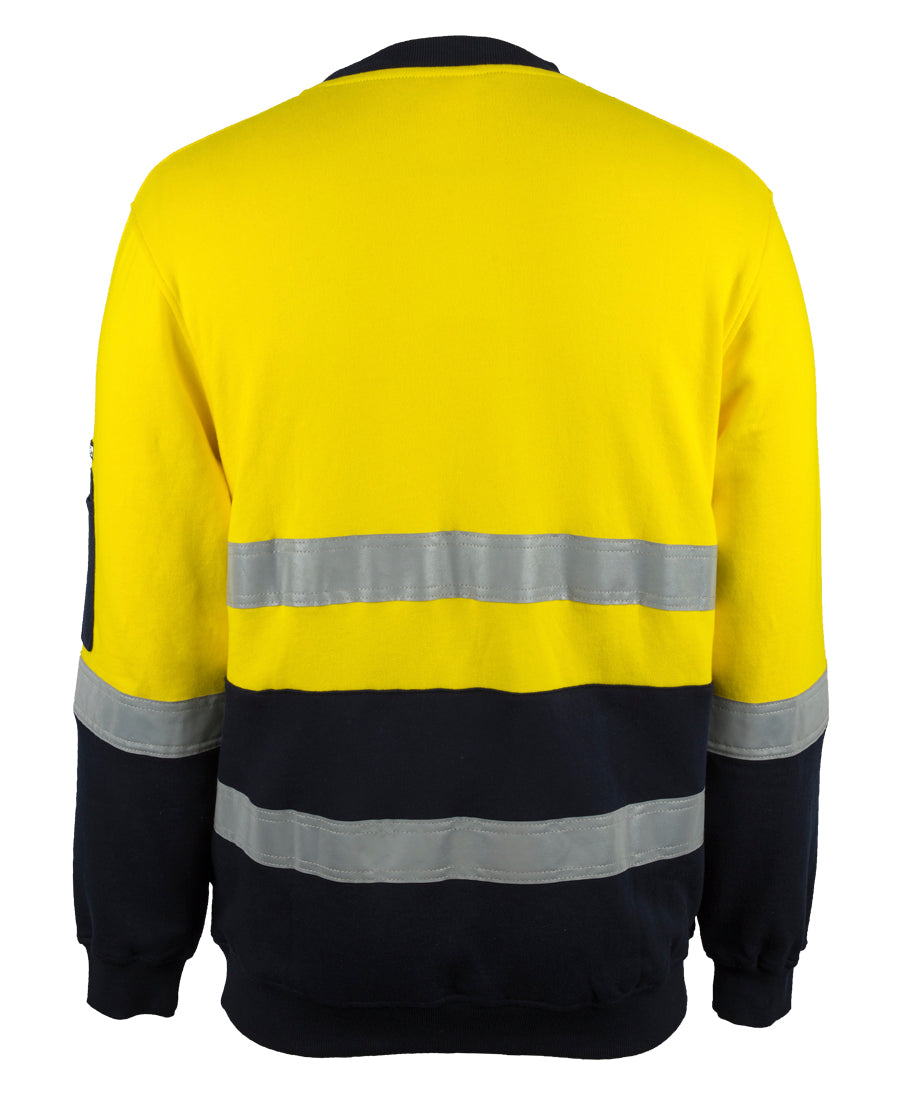 JB's Hi Vis 310 Day & Night Cotton Crew Neck Fleece