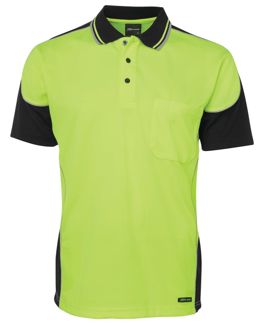 JB's Hi Vis 4602.1 S/S Contrast Piping Polo