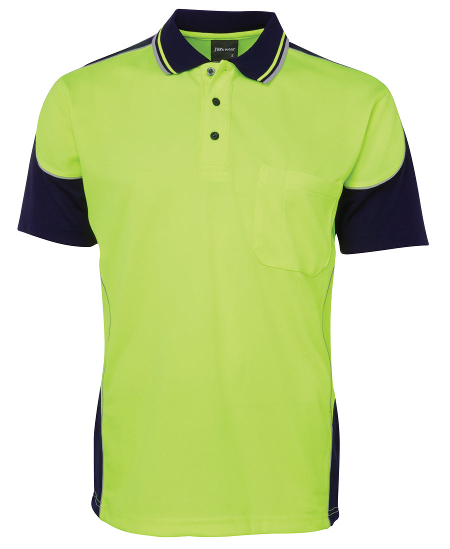 JB's Hi Vis 4602.1 S/S Contrast Piping Polo