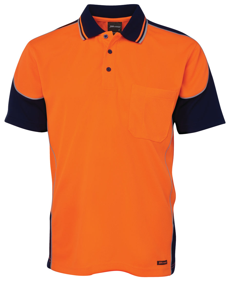 JB's Hi Vis 4602.1 S/S Contrast Piping Polo