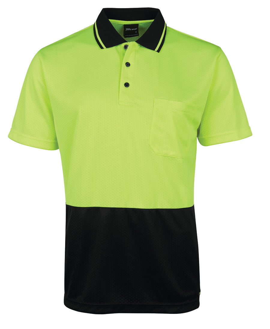 JB's Hi Vis 4602.1 Jacquard Non Cuff Polo