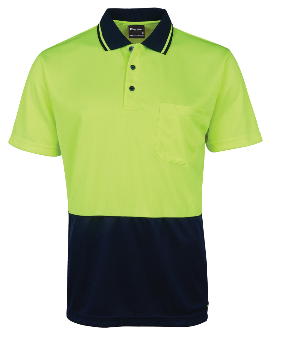 JB's Hi Vis 4602.1 Jacquard Non Cuff Polo