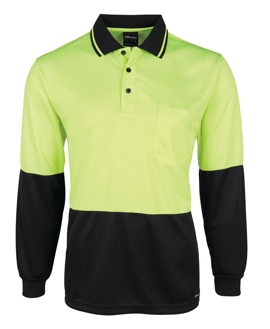 JB's Hi Vis 4602.1 L/S Jacquard Polo