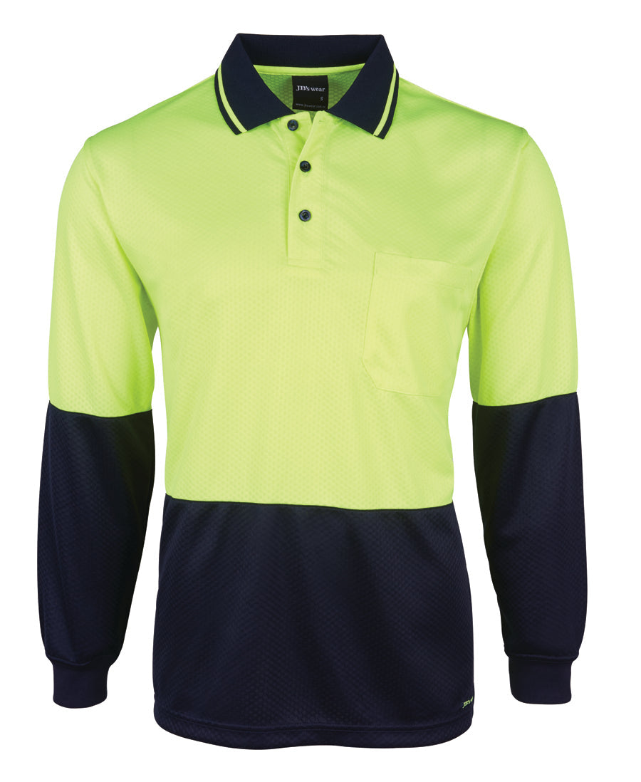 JB's Hi Vis 4602.1 L/S Jacquard Polo