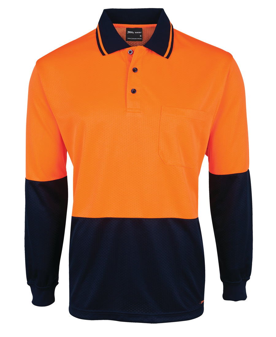 JB's Hi Vis 4602.1 L/S Jacquard Polo